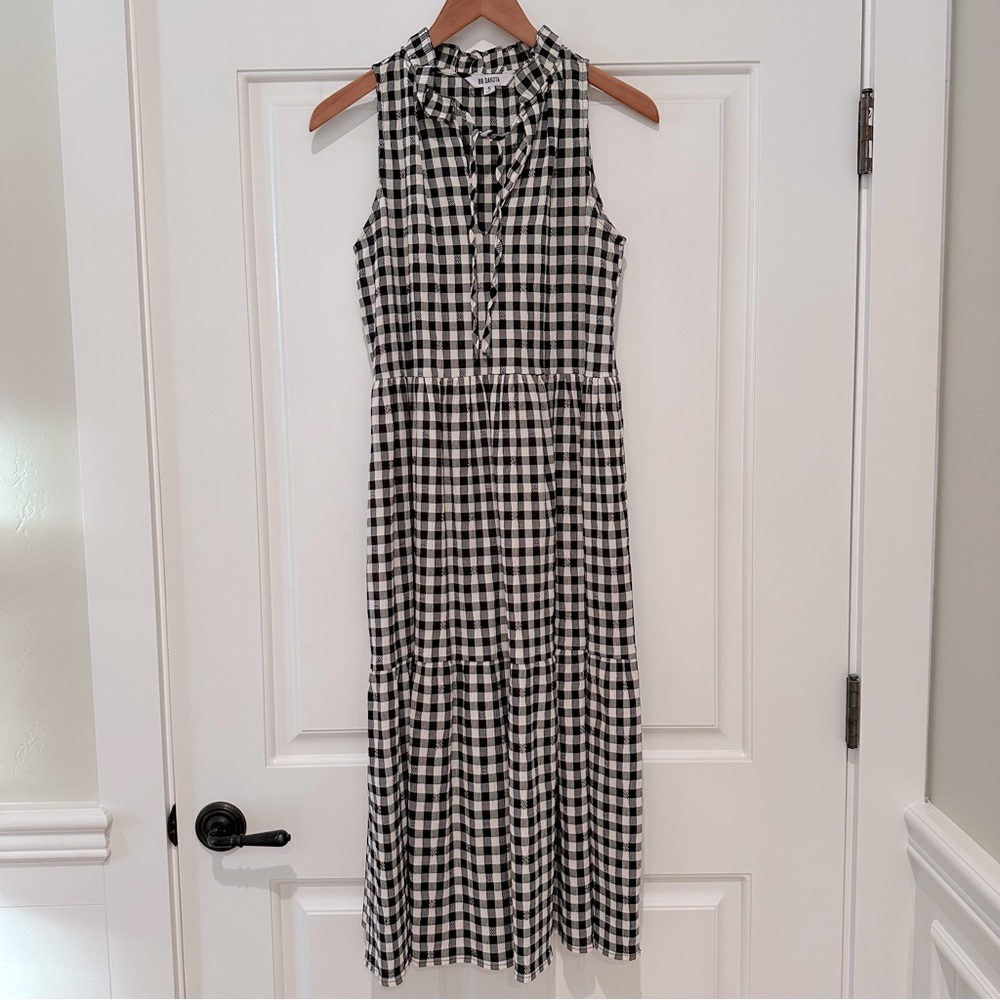 BB Dakota Gingham Midi dress, size Small